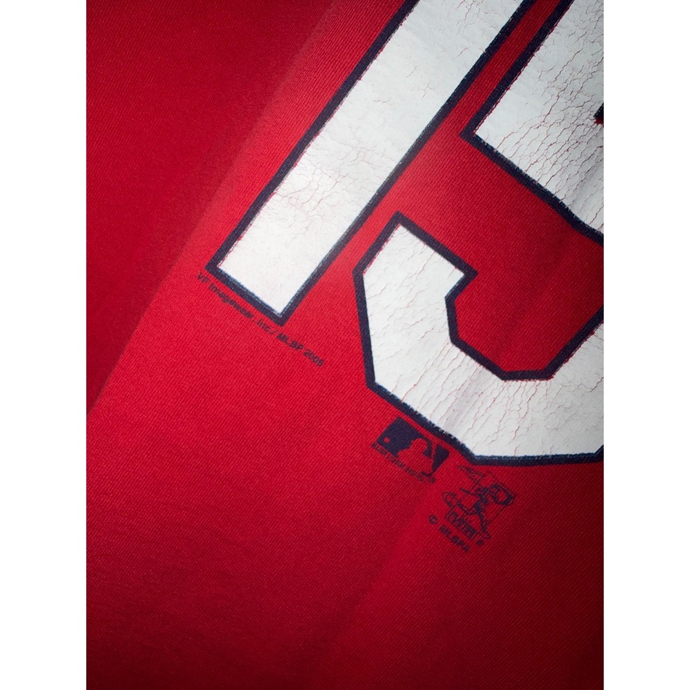 Vintage 2005 St Louis Cardinals Jim Edmonds 15 Shirt Mens 2XL Red CSA MLB Tee - Picture 6 of 9